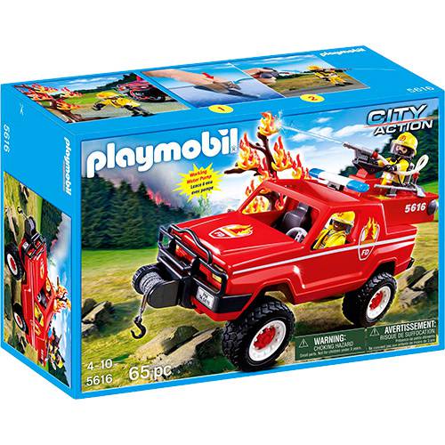 Assistência Técnica, SAC e Garantia do produto Playmobil Caminhão de Bombeiro com Bomba D' Água - Sunny Brinquedos