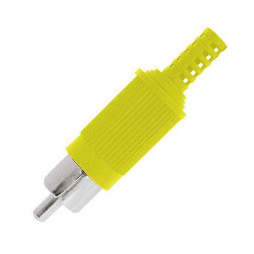 Assistência Técnica, SAC e Garantia do produto Plug Conector Rca Plastico com Rabicho Amarelo - Pacote com 10 Peças