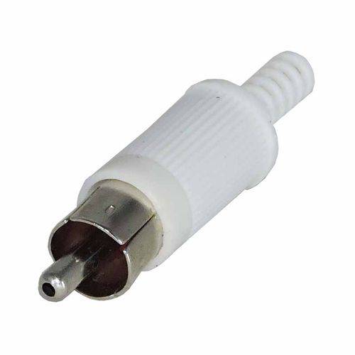 Assistência Técnica, SAC e Garantia do produto Plug Conector Rca Plastico com Rabicho Branco - Pacote com 10 Peças