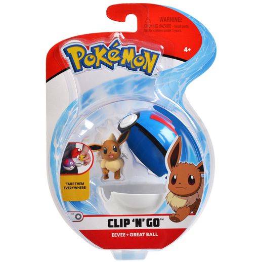 Assistência Técnica, SAC e Garantia do produto Pokemon Pokebola Clip N Go com Clips Eevee - DTC