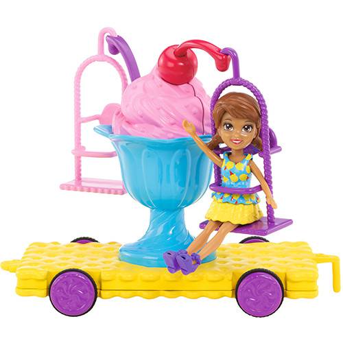 Assistência Técnica, SAC e Garantia do produto Polly Pocket Carrinhos de Carnaval Sundae Swing - Mattel