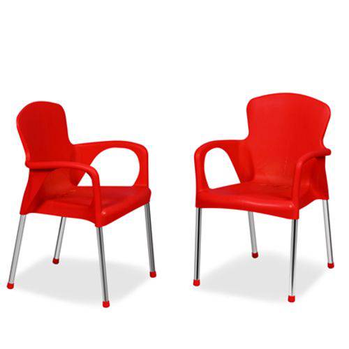 Assistência Técnica, SAC e Garantia do produto Poltrona / Cadeira Varanda Churrasco Decorativa Vermelha
