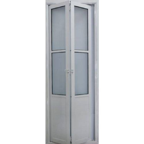 Assistência Técnica, SAC e Garantia do produto Porta Camarão de Alumínio Lambril 2,10 X 0,70 com Vidro Mini Boreal Lux Direita Cor Branco