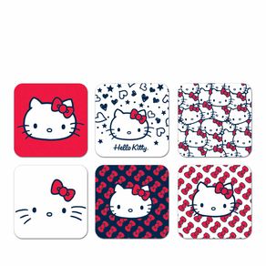 Assistência Técnica, SAC e Garantia do produto Porta Copos Hello Kitty Faces - 6 Peças
