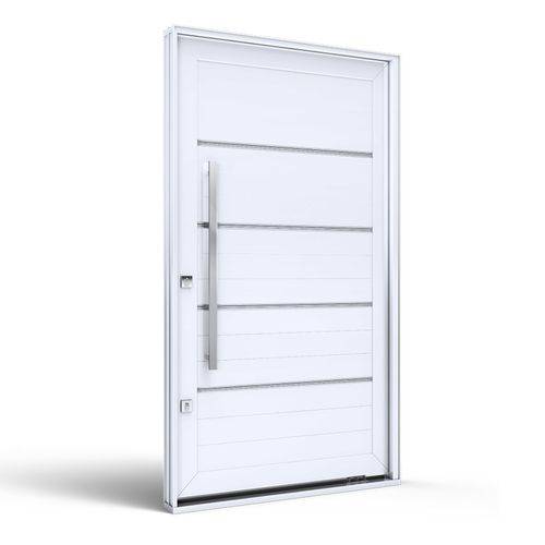 Assistência Técnica, SAC e Garantia do produto Porta de Alumínio Pivotante com Friso 225cmx130cm Lucasa Eccellente Branco