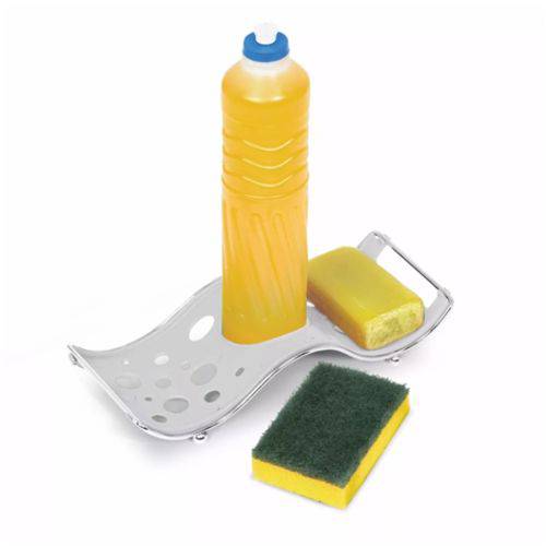 Assistência Técnica, SAC e Garantia do produto Porta Detergente, Sabão e Esponja Onda Branco 336-4 - Niquelart
