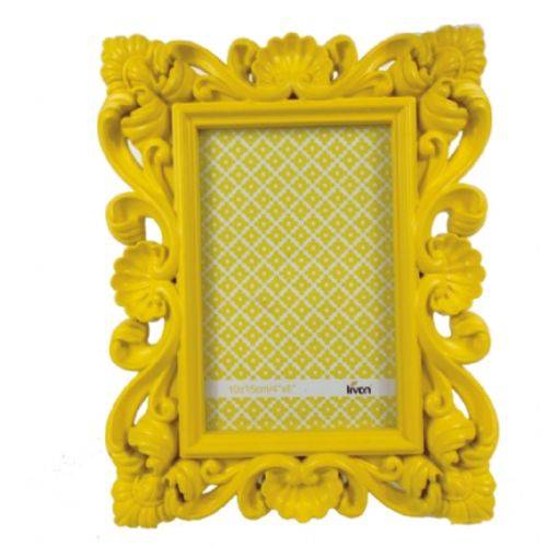 Assistência Técnica, SAC e Garantia do produto Porta Retrato 15x20cm Plastico Fantasy Amarelo