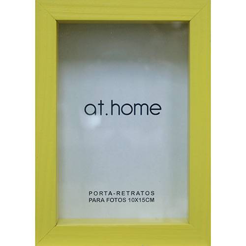 Assistência Técnica, SAC e Garantia do produto Porta-Retrato 66151 Caixa Liso Amarelo 10x15cm para 1 Foto - At.home