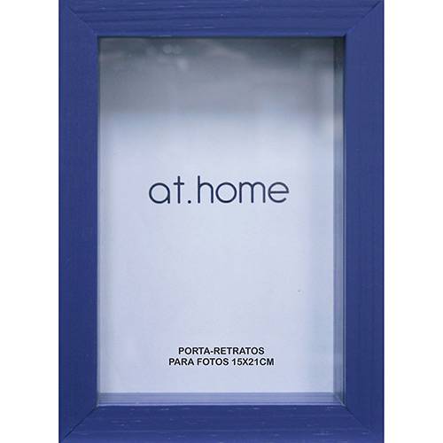 Assistência Técnica, SAC e Garantia do produto Porta-Retrato 66730 Caixa Color Azul 15x21cm para 1 Foto - At.home