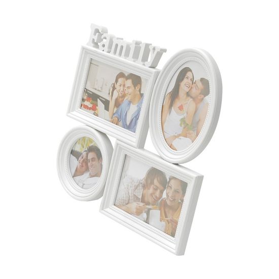 Assistência Técnica, SAC e Garantia do produto Porta-Retrato de Plastico Family 3 Fotos10X15 e 1 10X10 Branco