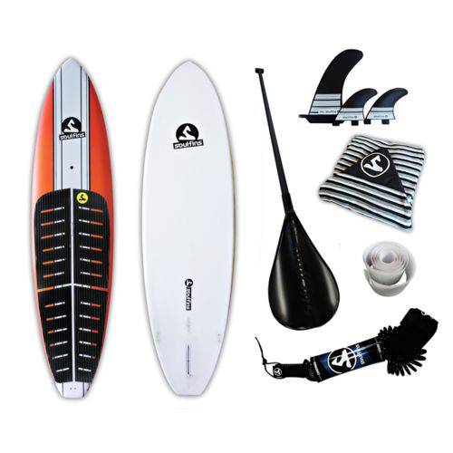 Assistência Técnica, SAC e Garantia do produto Prancha Stand Up Paddle Iniciantes Soul Fins Sup 10'0 Híbrida Completa com Acessórios Laranja