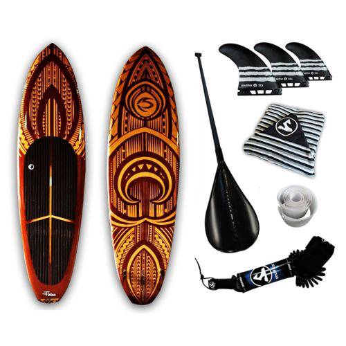 Assistência Técnica, SAC e Garantia do produto Prancha Stand Up Paddle Iniciantes Soul Fins Sup 10'0 Híbrida Completa com Acessórios Maori Marrom
