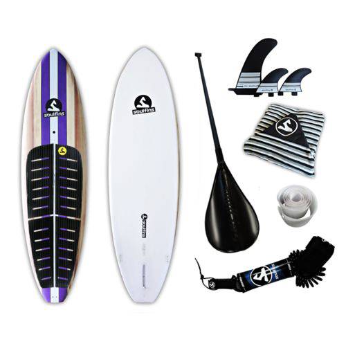 Assistência Técnica, SAC e Garantia do produto Prancha Stand Up Paddle Iniciantes Soul Fins Sup 10''0 Híbrida Completa com Acessórios Roxo