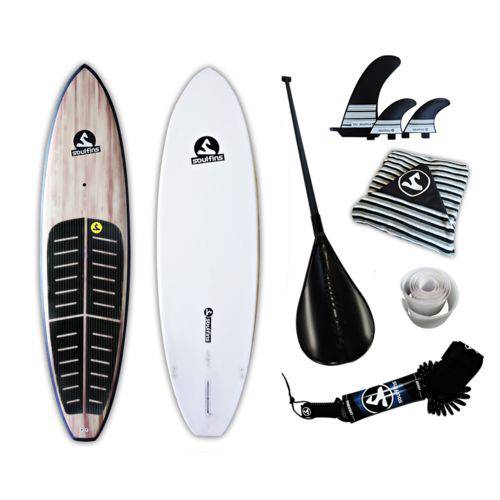 Assistência Técnica, SAC e Garantia do produto Prancha Stand Up Paddle Iniciantes Soul Fins Sup 11'0 Híbrida Completa com Acessórios Cor Madeira