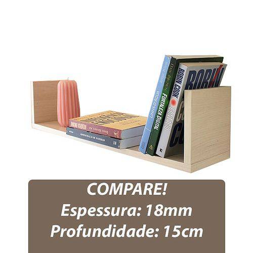 Assistência Técnica, SAC e Garantia do produto Prateleira Iassete em U, 6 Peças, 70x17x15cm, Maple Bilbao