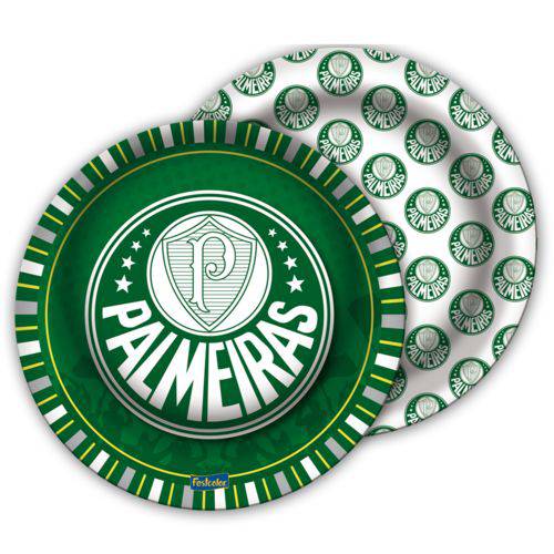 Assistência Técnica, SAC e Garantia do produto Prato Descartável Palmeiras 8uni - Festcolor