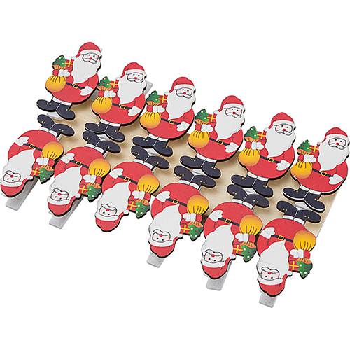 Assistência Técnica, SAC e Garantia do produto Pregador Cartinha do Papai Noel 5cm, 12 Peças - Orb Christmas
