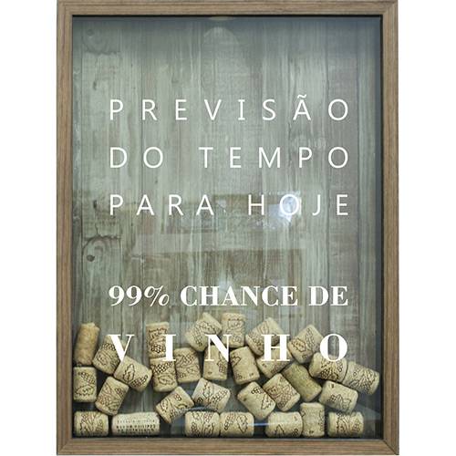 Assistência Técnica, SAC e Garantia do produto Print Porta Rolhas Previsão do Tempo 32x42x4cm Natural