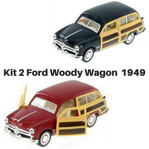 Assistência Técnica, SAC e Garantia do produto Promoção 2 Carrinho de Coleção Ford Woody Wagon Ano 1949 1/40 Ferro