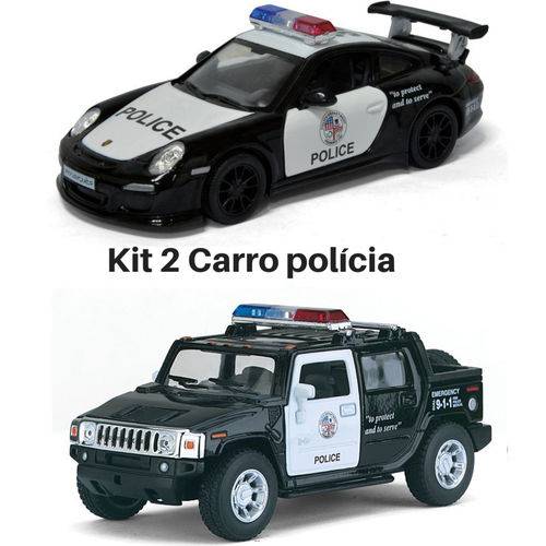 Assistência Técnica, SAC e Garantia do produto Promoção 2 Carrinhos de Coleção Viatura Policial / Policia Hummer e Porche
