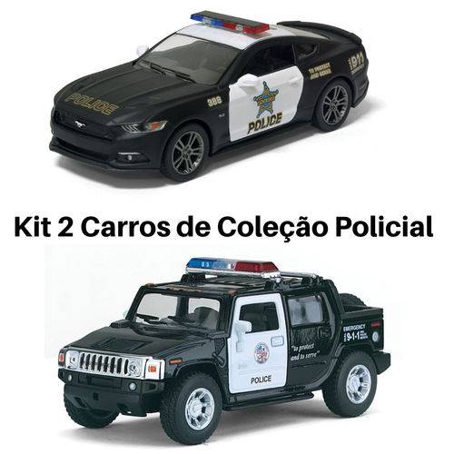 Assistência Técnica, SAC e Garantia do produto Promoção Kit 2 Carro de Coleção Viatura Policial / Polícia Hummer e Mustang