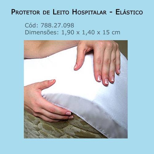 Assistência Técnica, SAC e Garantia do produto Protetor de Leito Hospitalar - Elástico (tamanho 1,90 X 1,40 X 0,15m) - Bioflorence - Cód: 788.27.098