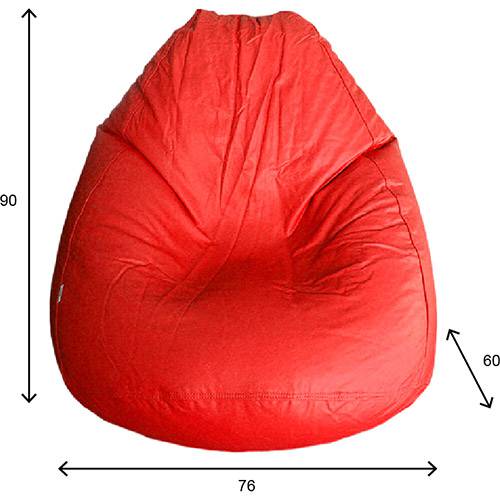 Assistência Técnica, SAC e Garantia do produto Puff Fofão Pop Courino Vermelho - Stay Puff