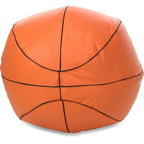 Assistência Técnica, SAC e Garantia do produto Puff Infantil Big Ball Basquete Courino Laranja - Stay Puff