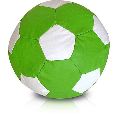 Assistência Técnica, SAC e Garantia do produto Puff Infantil Bola de Futebol em Courino - Verde e Branco - Stay Puff