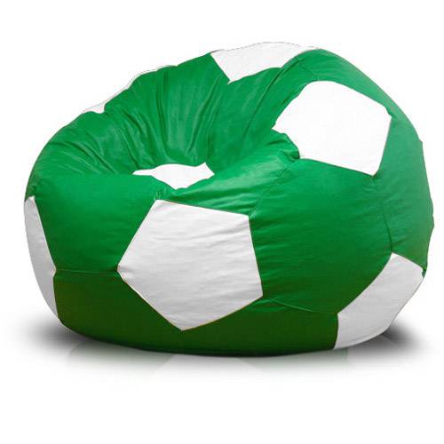 Assistência Técnica, SAC e Garantia do produto Puff Infantil Bola Super em Courino - Phoenix Puff Verde/Branco