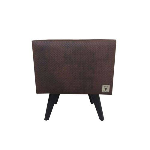 Assistência Técnica, SAC e Garantia do produto Puff Pé Palito Quadrado Alce Couch Corano Marrom 40cm