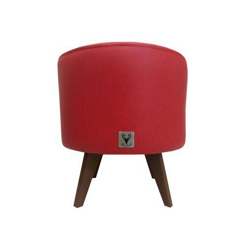 Assistência Técnica, SAC e Garantia do produto Puff Pé Palito Redondo Alce Couch Courvin Vermelho 40cm