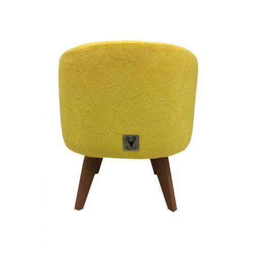 Assistência Técnica, SAC e Garantia do produto Puff Pé Palito Redondo Alce Couch Velvet Next Amarelo 40cm