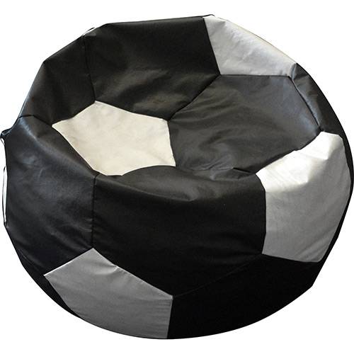 Assistência Técnica, SAC e Garantia do produto Puff Redondo Big Ball Futebol Cipaflex Preto/Branco - Stay Puff