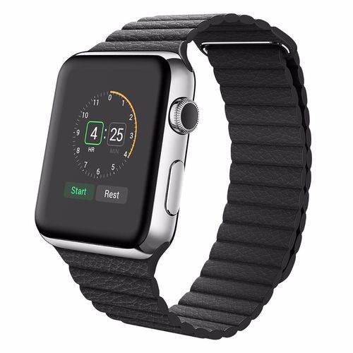 Assistência Técnica, SAC e Garantia do produto Pulseira Kopec Magnética Loop Couro para Apple Watch 42mm 1 2 3