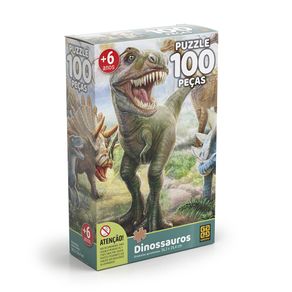 Assistência Técnica, SAC e Garantia do produto Puzzle 100 Peças Dinossauros