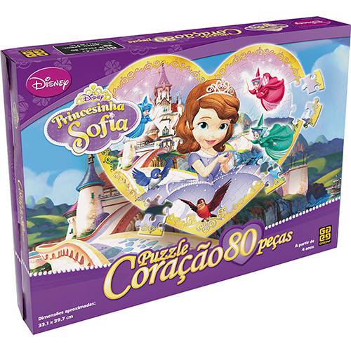 Assistência Técnica, SAC e Garantia do produto Puzzle Coração Princesinha Sofia Grow