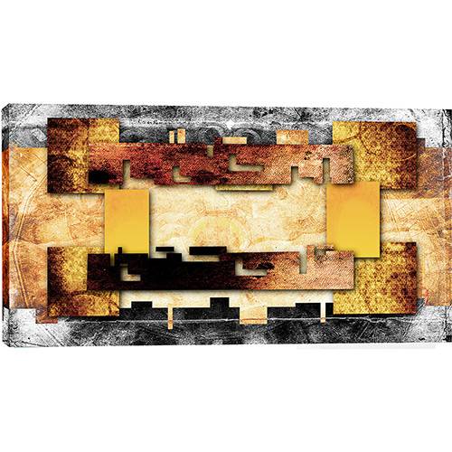 Assistência Técnica, SAC e Garantia do produto Quadro Abstrato Ocre Impressão Digital 55x100cm - Uniart