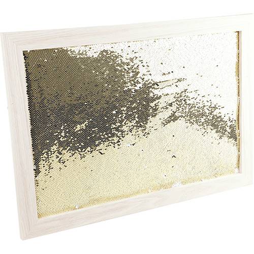 Assistência Técnica, SAC e Garantia do produto Quadro de Notas Decorativo Magic Grande Dourado/Branco - Orb