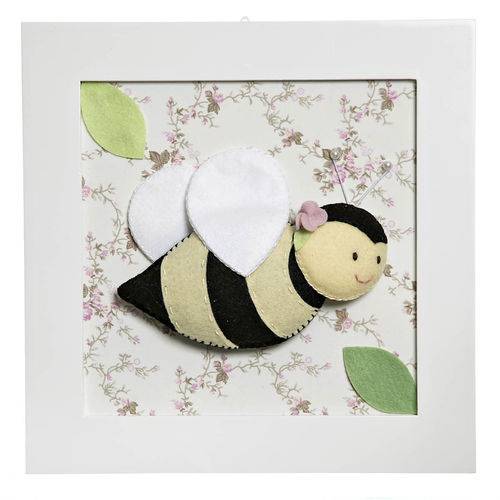 Assistência Técnica, SAC e Garantia do produto Quadro Decorativo Abelha Quarto Bebê Infantil Menina