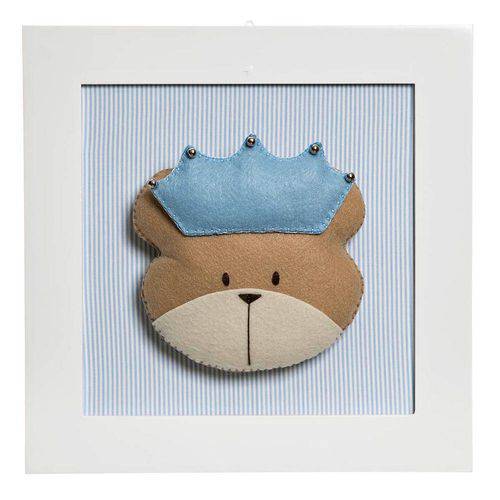 Assistência Técnica, SAC e Garantia do produto Quadro Decorativo Cara do Urso Príncipe Quarto Bebê Infantil Menino