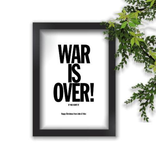 Assistência Técnica, SAC e Garantia do produto Quadro Decorativo The Beatles War Is Over