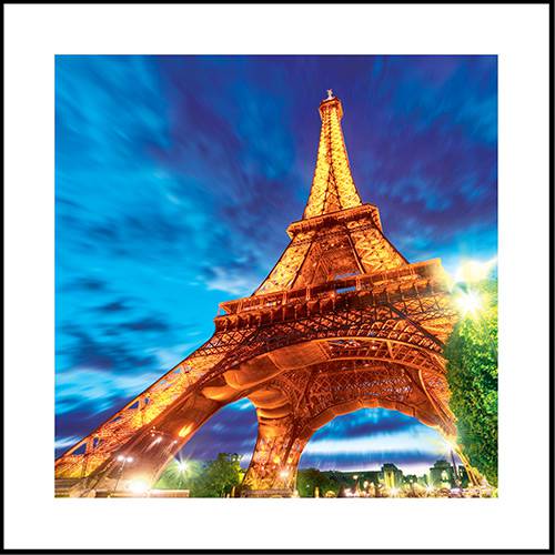 Assistência Técnica, SAC e Garantia do produto Quadro Efeito 3D Torre Eiffel 60x60cm - Universalmix