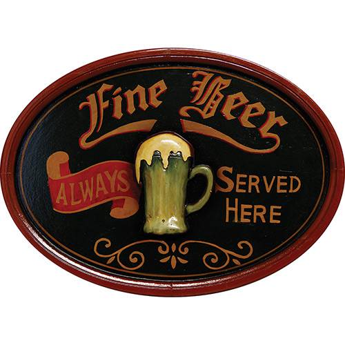 Assistência Técnica, SAC e Garantia do produto Quadro Fine Beer Always Served Here 40x54x3cm - Oldway