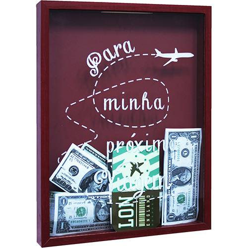 Assistência Técnica, SAC e Garantia do produto Quadro Viagem 66206 Vermelho 32x42x4cm - Kapos