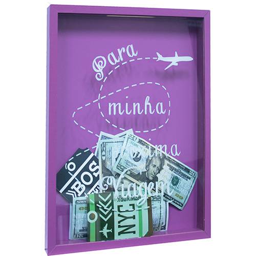 Assistência Técnica, SAC e Garantia do produto Quadro Viagem 66207 Roxo 32x42x4cm - Kapos