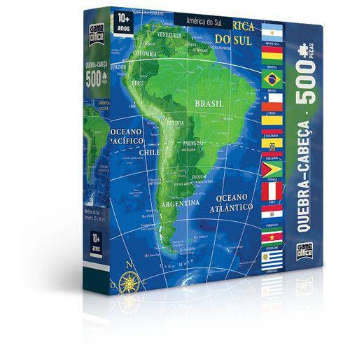 Assistência Técnica, SAC e Garantia do produto Quebra Cabeça América do Sul 500 Peças 2443 - Toyster