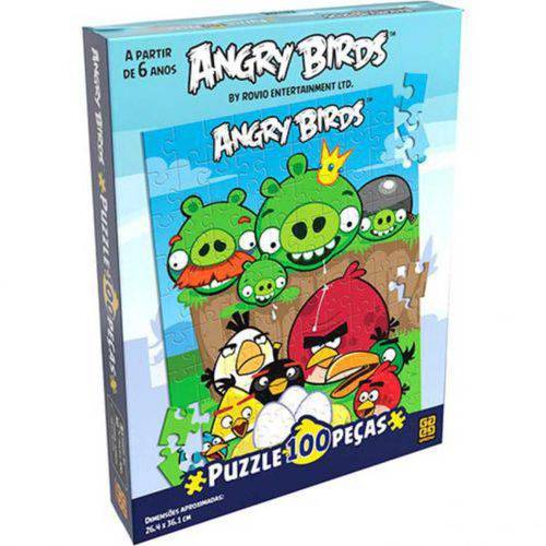 Assistência Técnica, SAC e Garantia do produto Quebra Cabeça Angry Birds 100 Peças Ref 03007 Grow