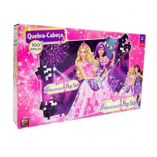 Assistência Técnica, SAC e Garantia do produto Quebra-Cabeça Barbie Princesa Pop Star 100 Peças - Mattel