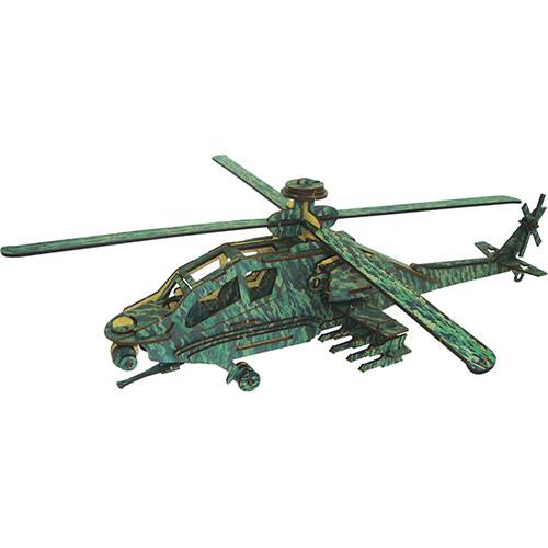 Assistência Técnica, SAC e Garantia do produto Quebra-Cabeça 3D Helicóptero Apache Adesivado - Cia Laser